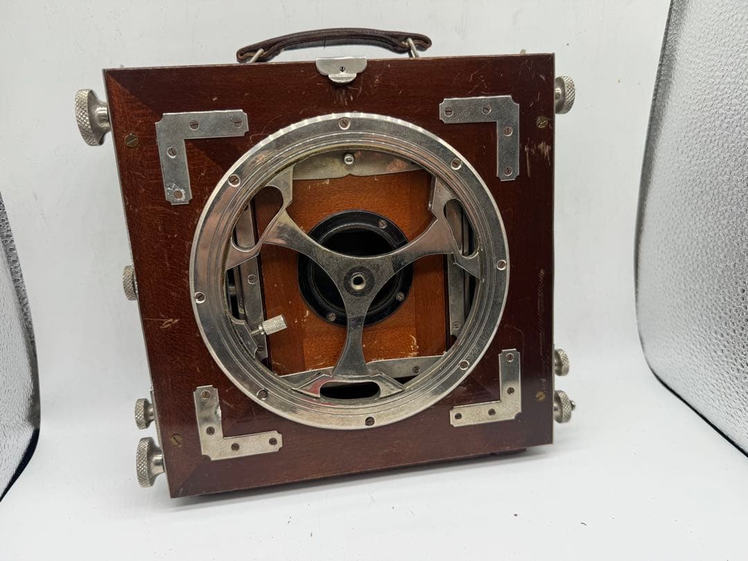み*い様 【大判カメラ】木製大型カメラCOMPURシャッターレンズ付フィルムホル