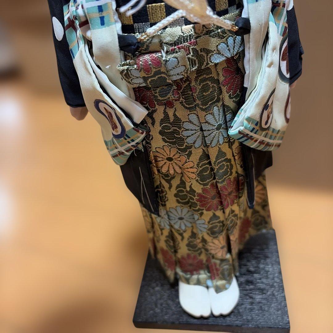 市松人形 男の子 着物 昭和レトロ 日本人形 置物