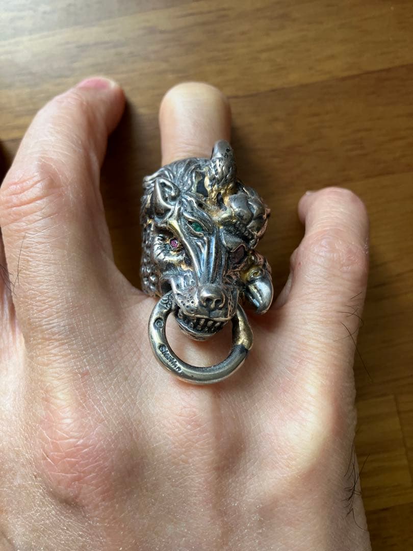 ビルウォールレザー カスタム MAIKI リング 唯一無二 13号