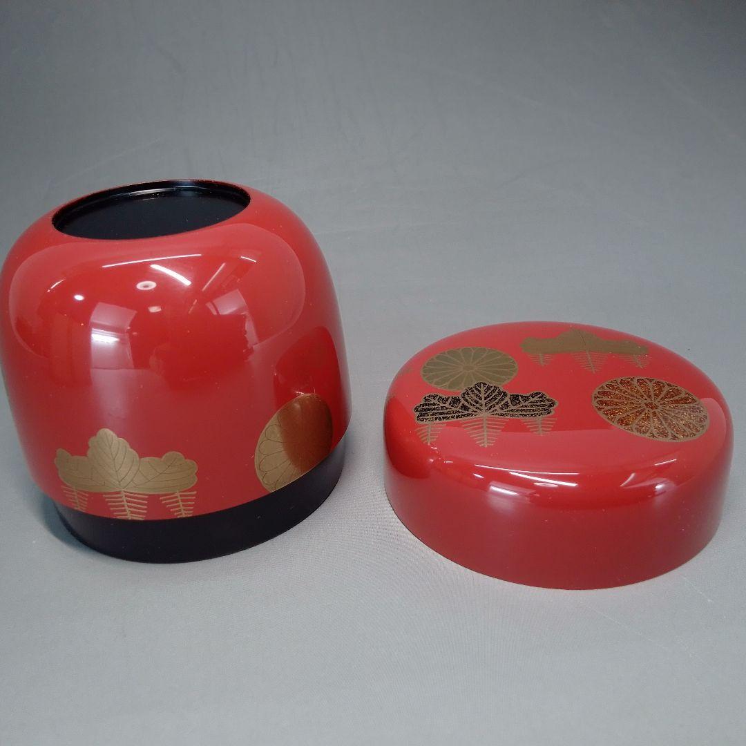 朱塗　高台寺　蒔絵　大棗