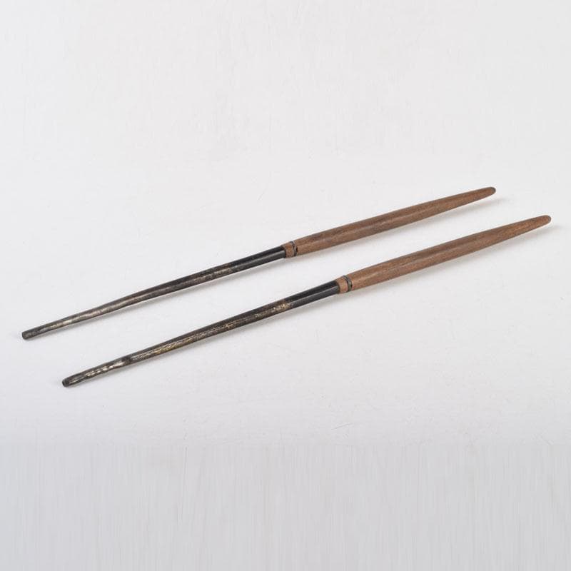 茶道具　金工師　木村清五郎造　美津火箸　共箱　C　8675