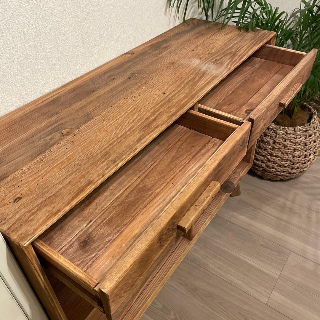 【16日限定値下げ】シェルフ 収納棚 ヴィンテージ 無垢 天然無垢 カフェ本棚