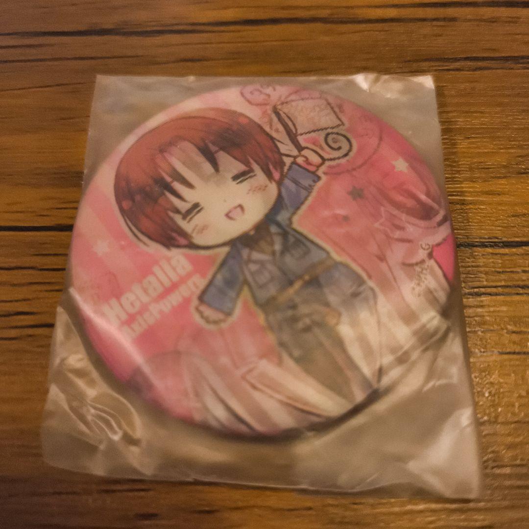 ヘタリア　チェンジング缶バッジ　イタリア　ちびきら