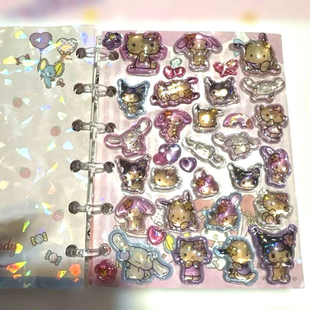 マイメロ シール帳 ボンボンドロップシール 完成品 手帳変えました