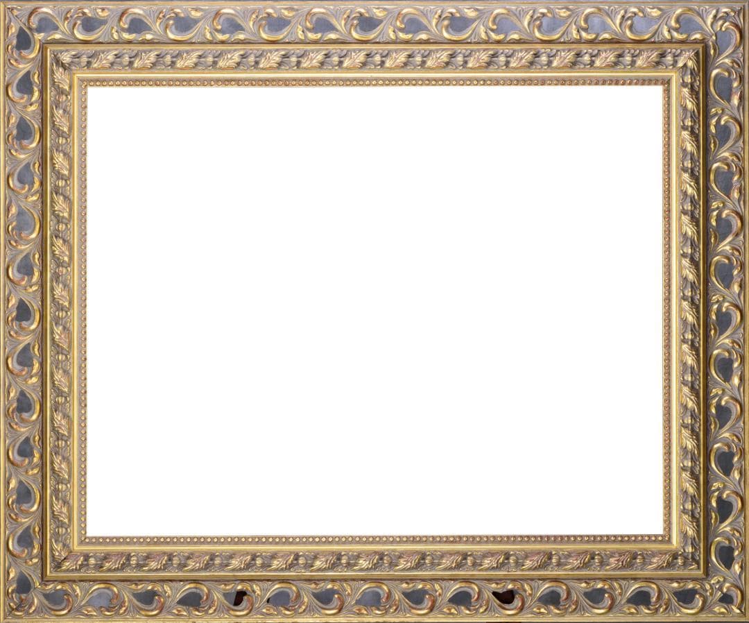 豪華木製ゴールド額　外寸約923×770mm　内寸約724×567mm