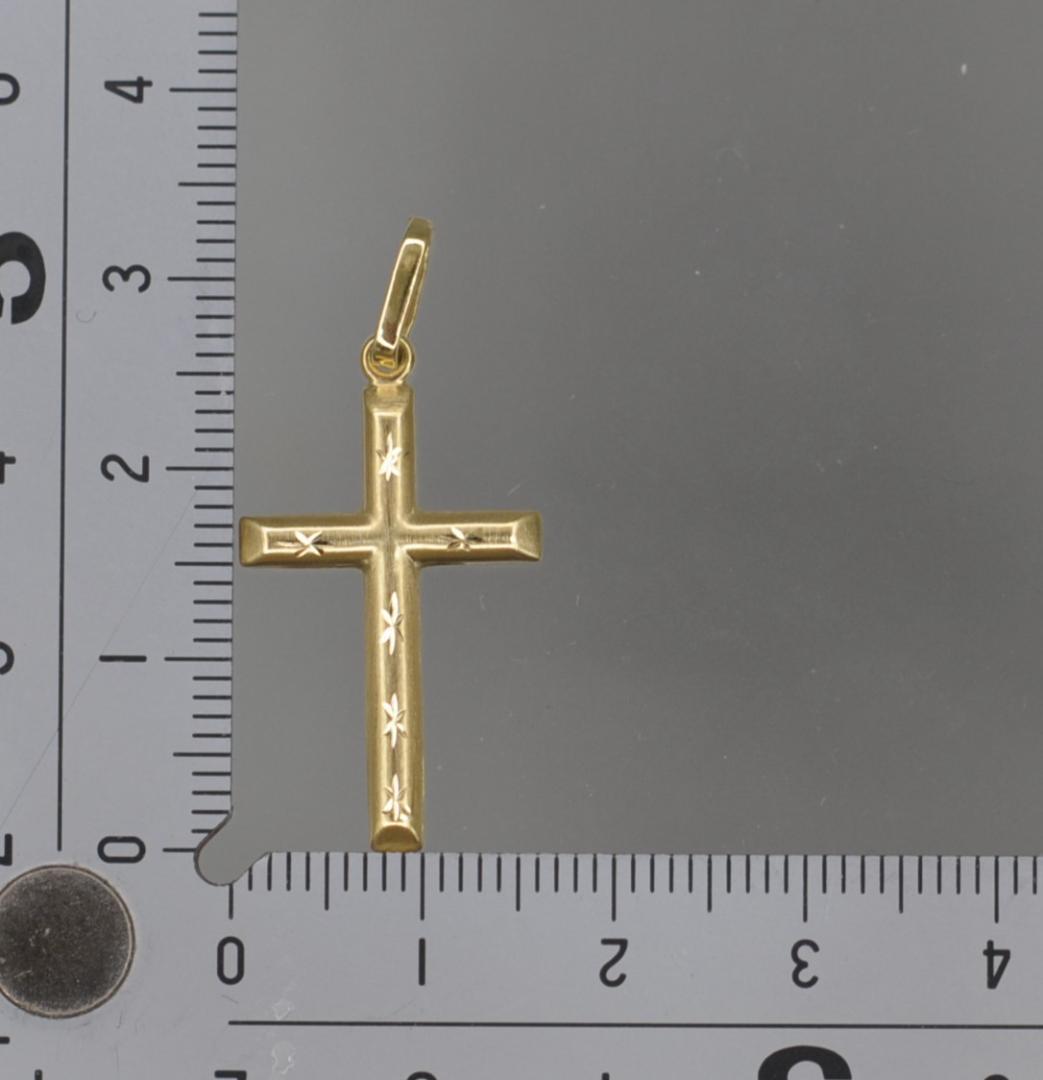 クロスのペンダントトップ　Ｋ１８
