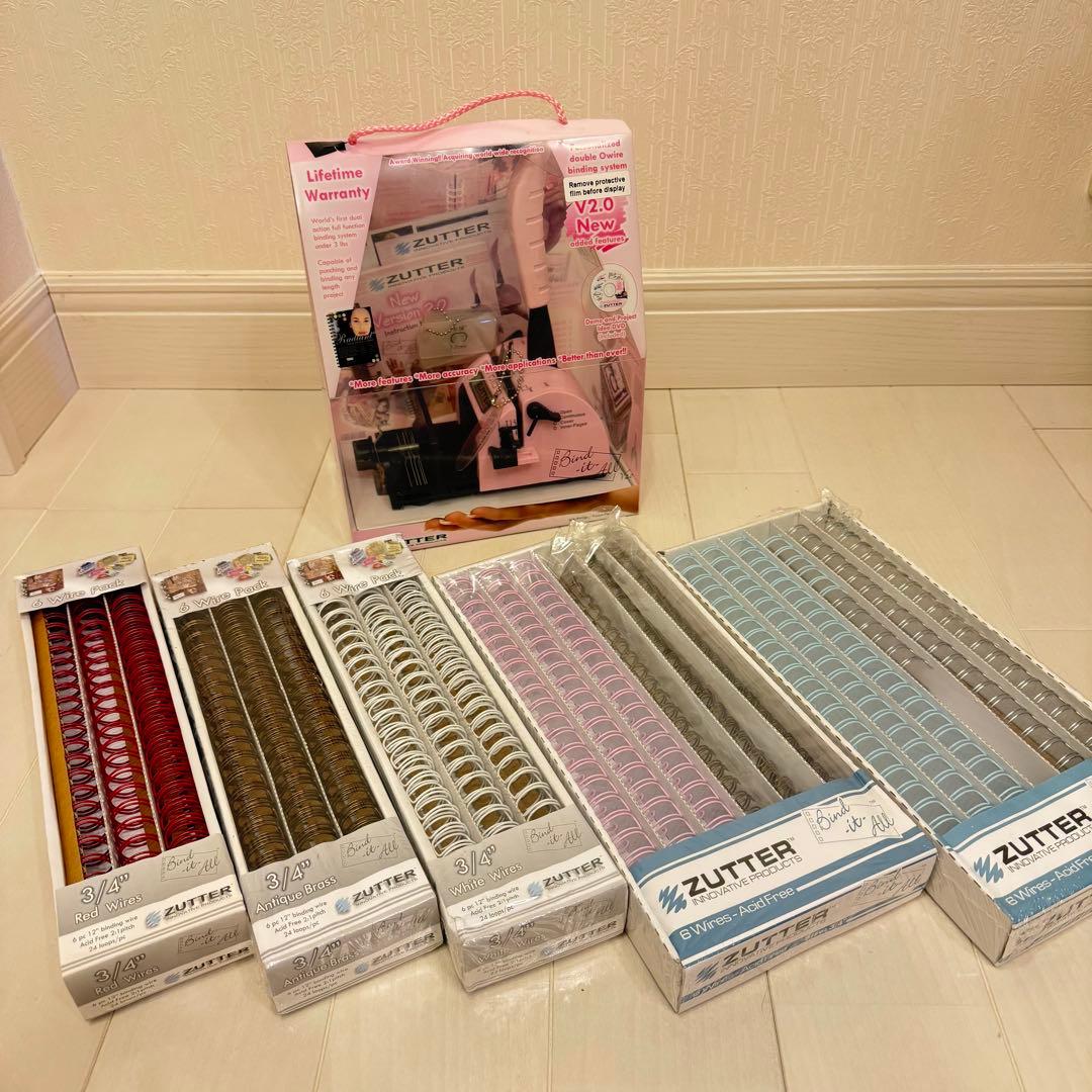 美品ZUTTER Bind-it-All バインディングワイヤーBook セット