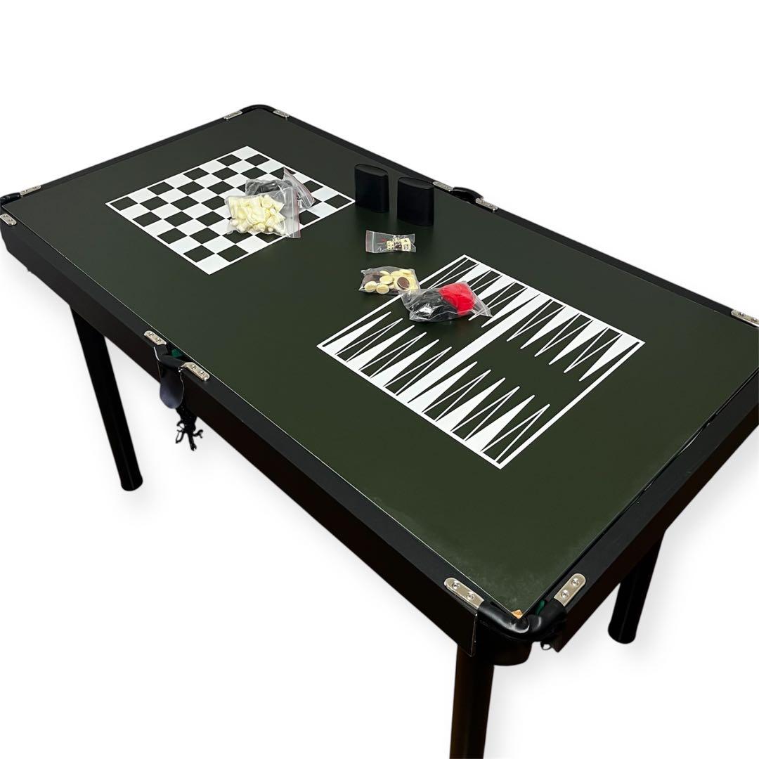 ４in１ マルチビリヤード台 卓球 ホッケー チェス パーティー向け