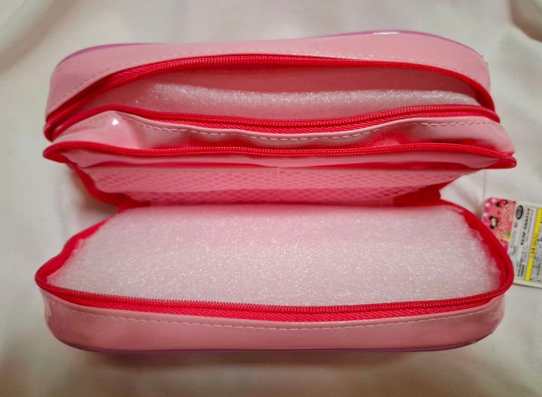 限定！サンスター文具 ディズニーデザインミラー付きペンケース赤系！新品未使用