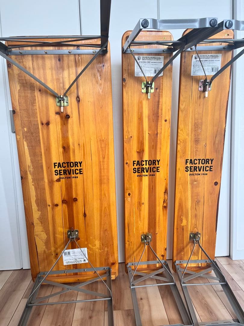 【ダルトン】　ベンチ×2　テーブル　130サイズ　3点セット