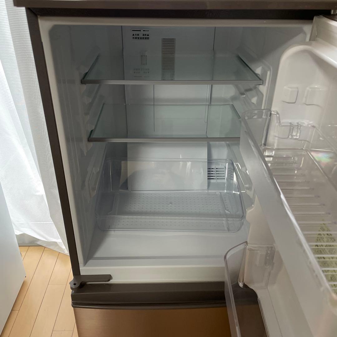 SHARP 2ドア冷蔵庫 シルバー　SJ-D14E-N 2019年製