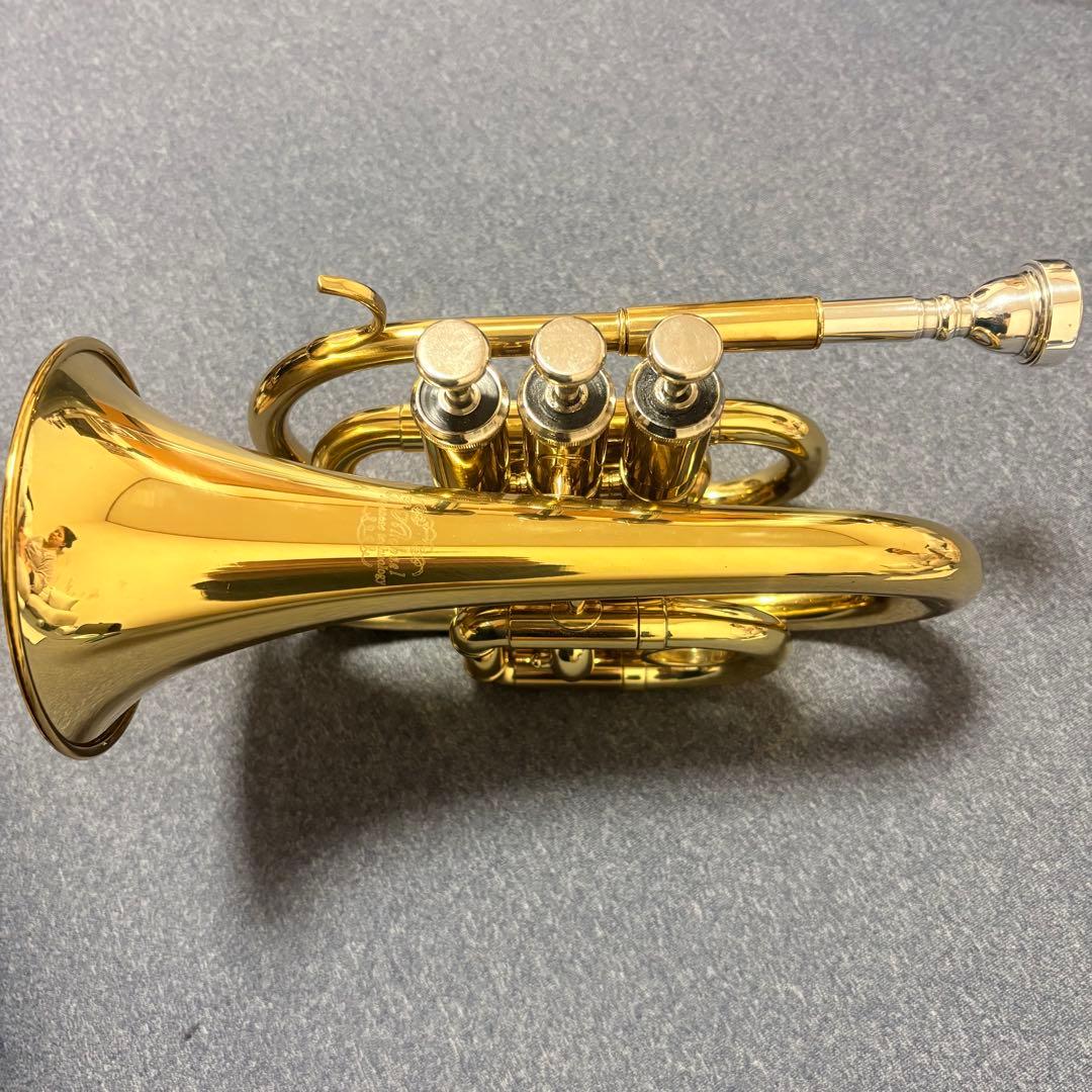 J. Michael ポケット トランペット 本体 ケース付き