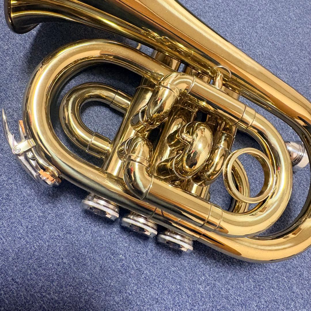 J. Michael ポケット トランペット 本体 ケース付き