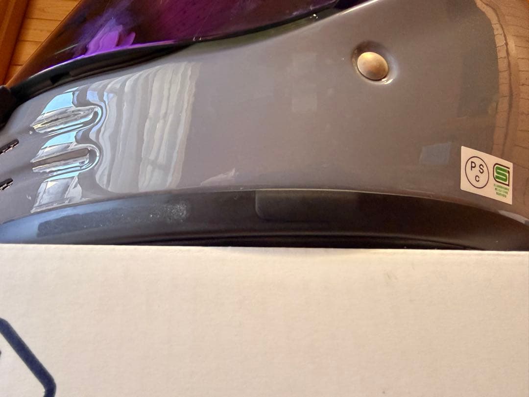 グラムスター　SHOEI フルフェイスヘルメット グレー ブルーミラーシールド