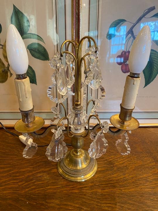 イギリス　アンティーク　テーブルシャンデリア