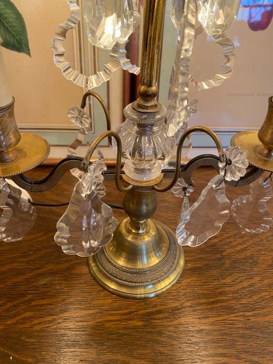 イギリス　アンティーク　テーブルシャンデリア