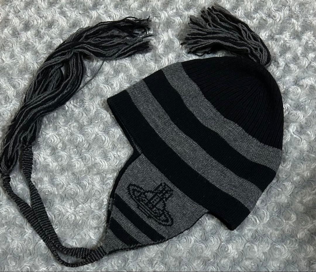 Vivienne Westwood ニット帽 耳あて付きニット帽