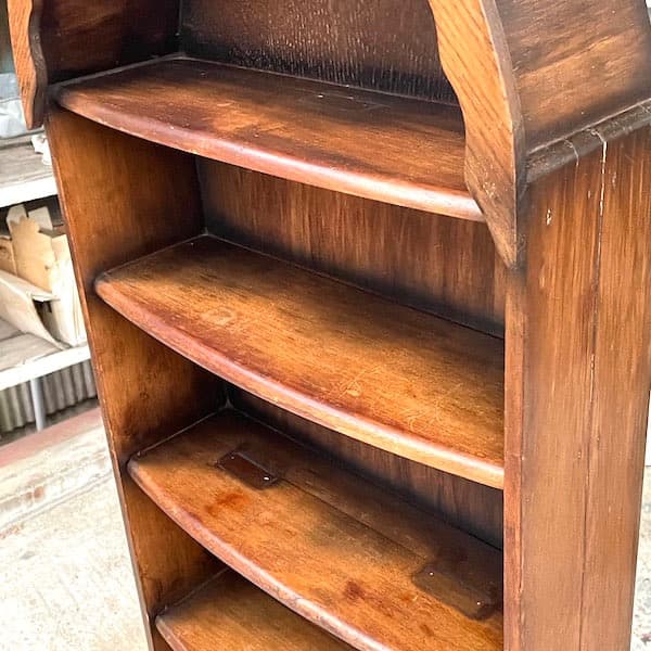 アンティーク　ロケット型オープンラック　アーチ状ブックシェルフ