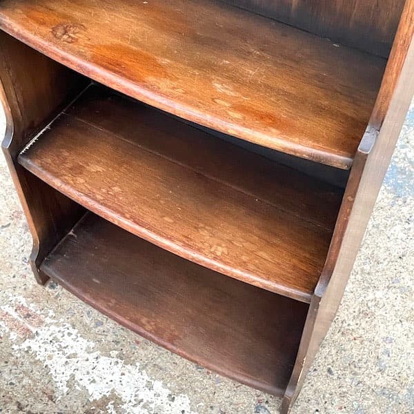 アンティーク　ロケット型オープンラック　アーチ状ブックシェルフ