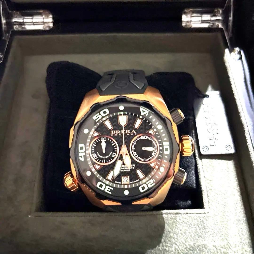 BRERA OROLOGI クロノグラフ腕時計