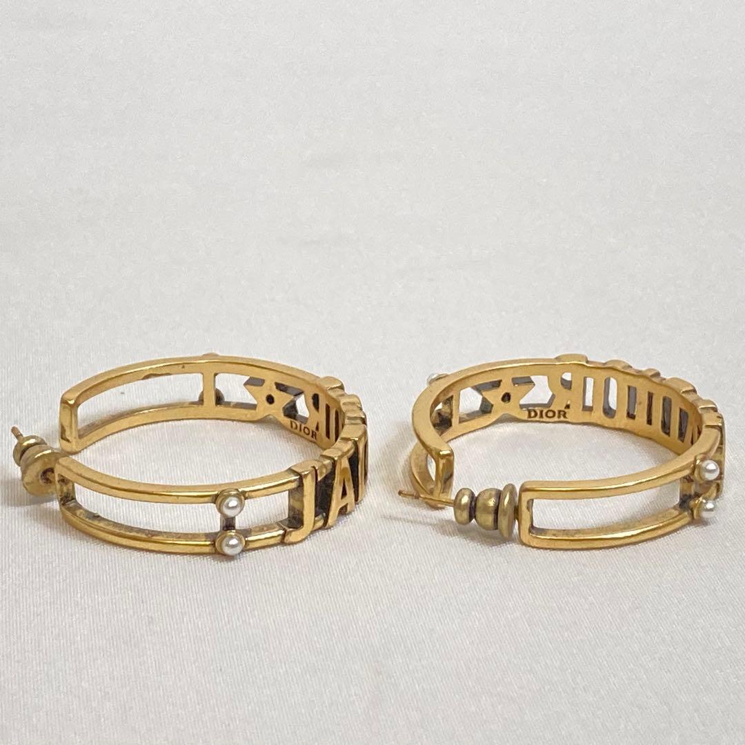 【美品】J'DORE ジャドール ピアス　ゴールド パールつき　Dior