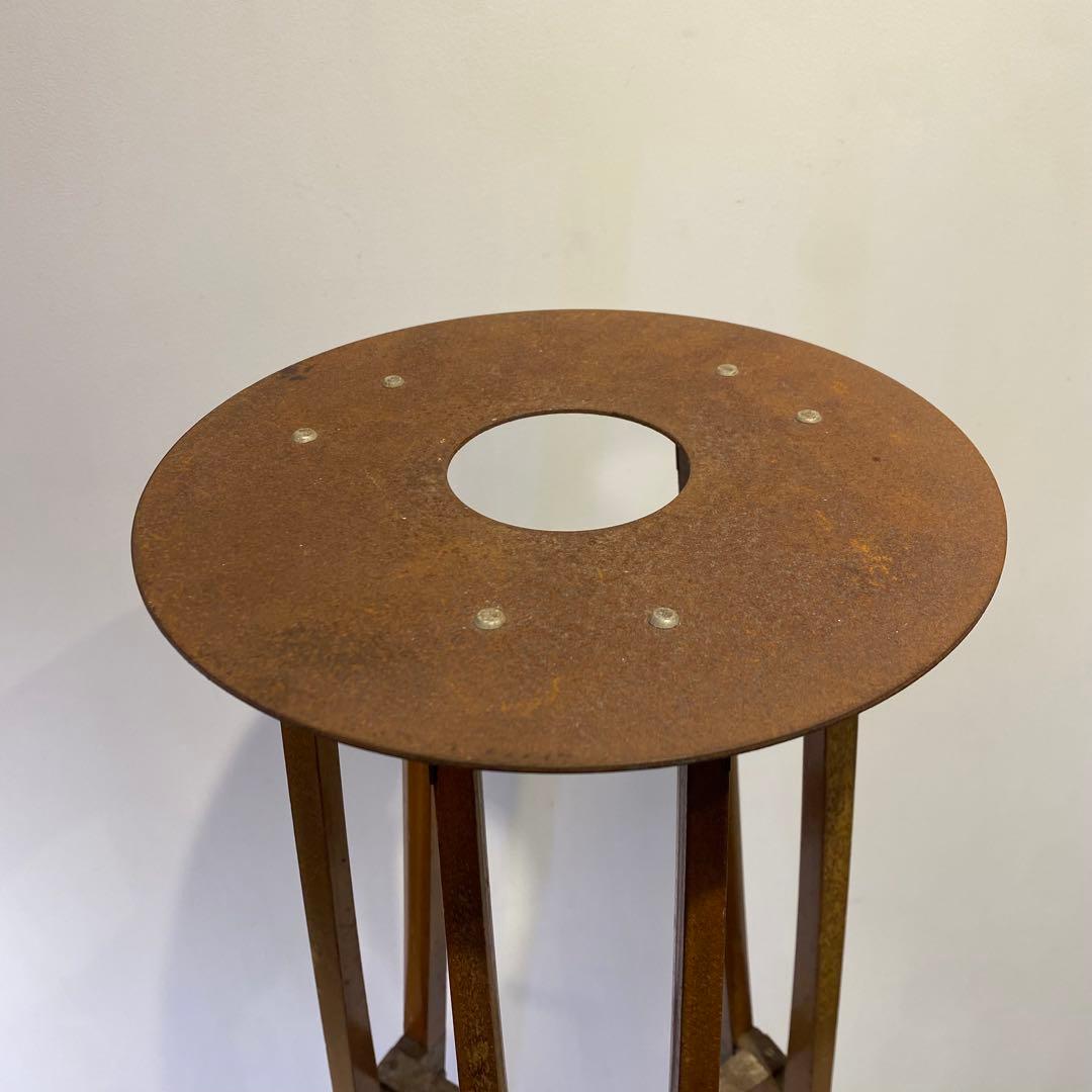 ビーチ無垢材三脚花台 アンティーク