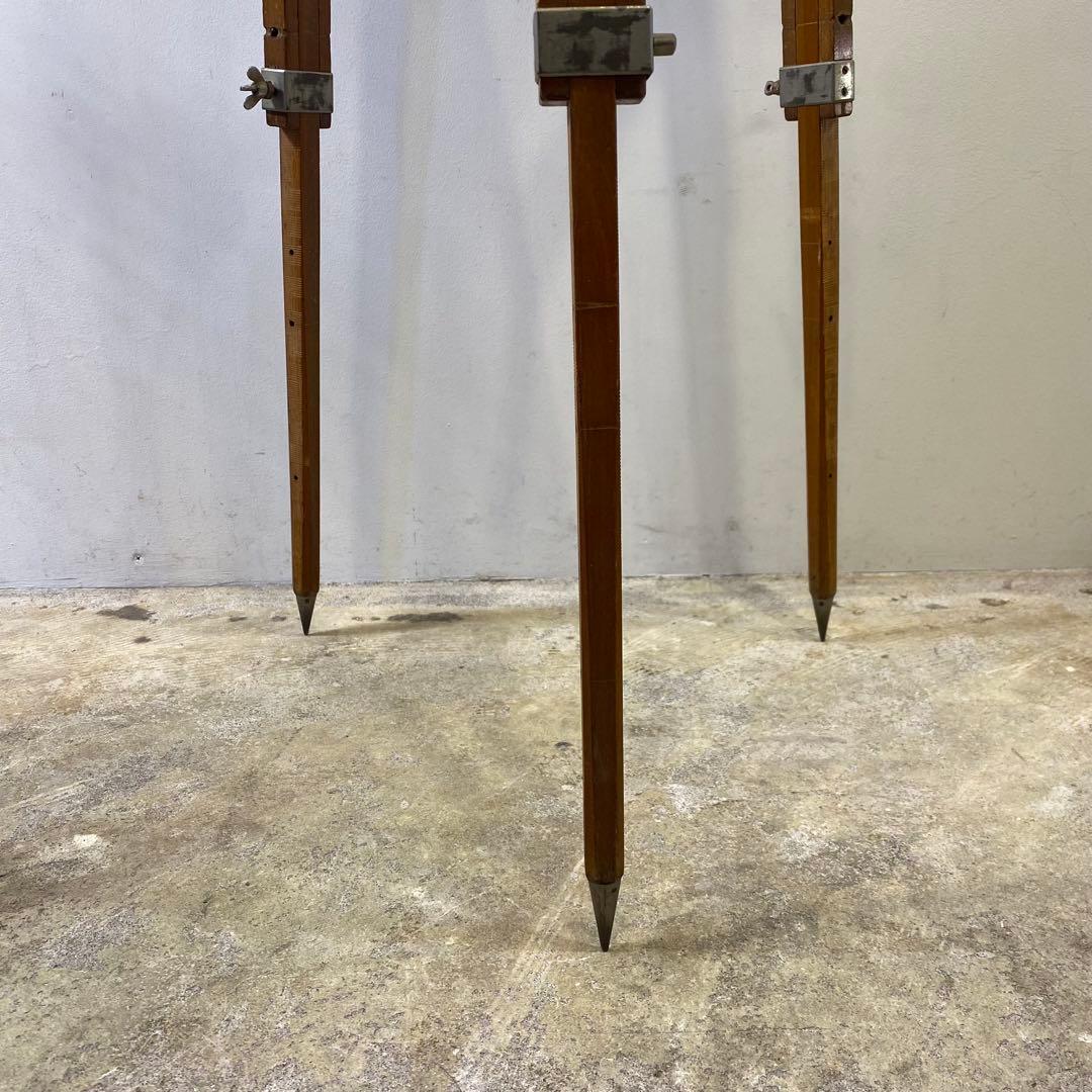 ビーチ無垢材三脚花台 アンティーク