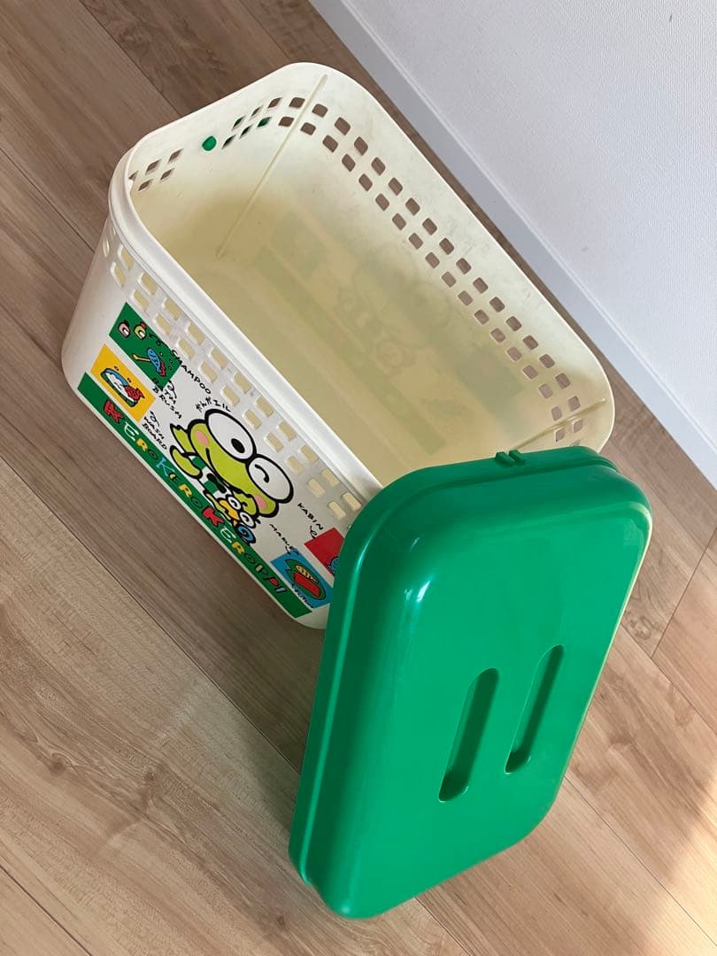 s*h様 けろけろけろっぴ サンリオキャラクター プラスチック バスケット カゴ