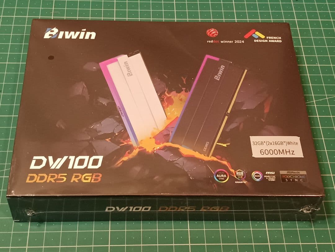 【新品未開封】メモリ・Biwin DDR5 RGB 32GB 6000MT/s