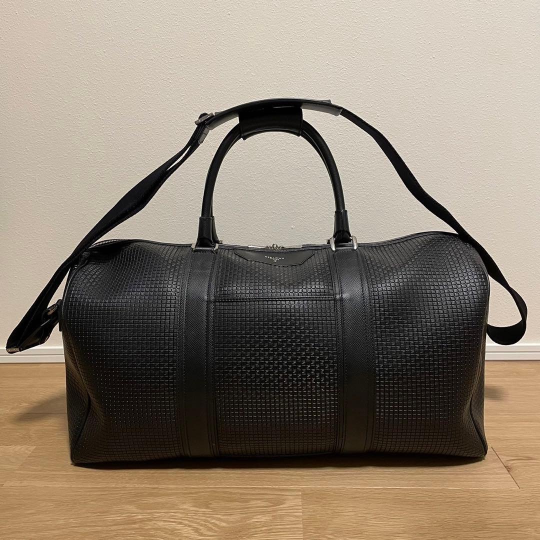 セラピアン　ボストンバッグ　STEPAN SERAPIAN ブラック