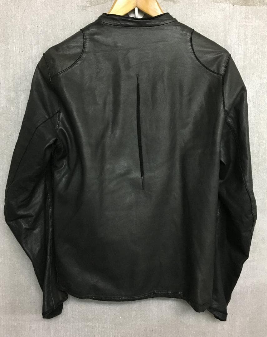 Sissi シシ シングル 上質 レザー ライダースジャケット 黒