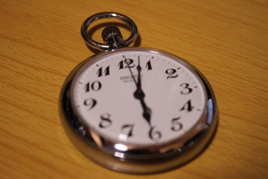 門鉄　昭和55年　懐中時計　SEIKO　鉄道時計　門司鉄道管理局