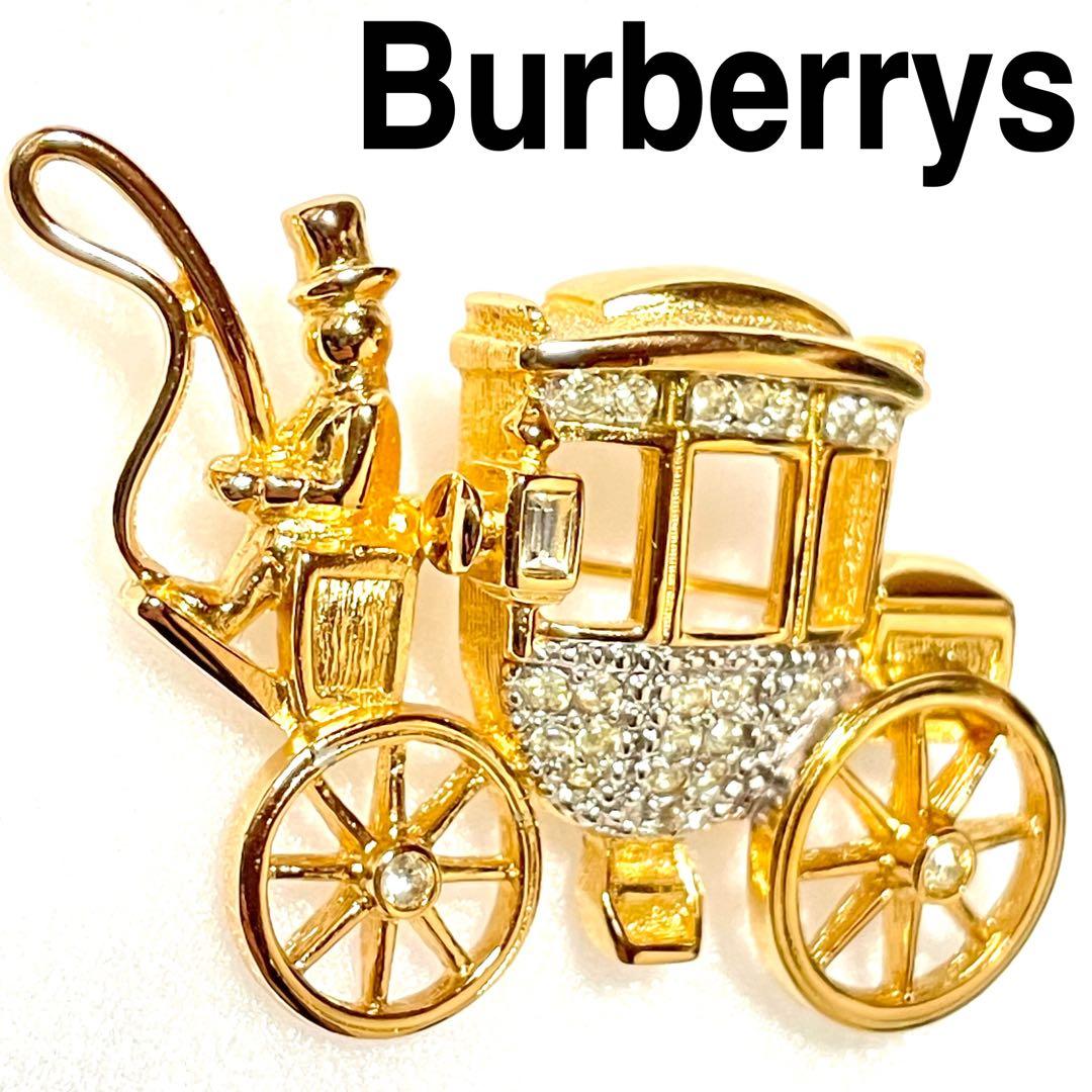 バーバリー Burberrys 【ヴィンテージ】 旧ロゴ　ブローチ　馬車型