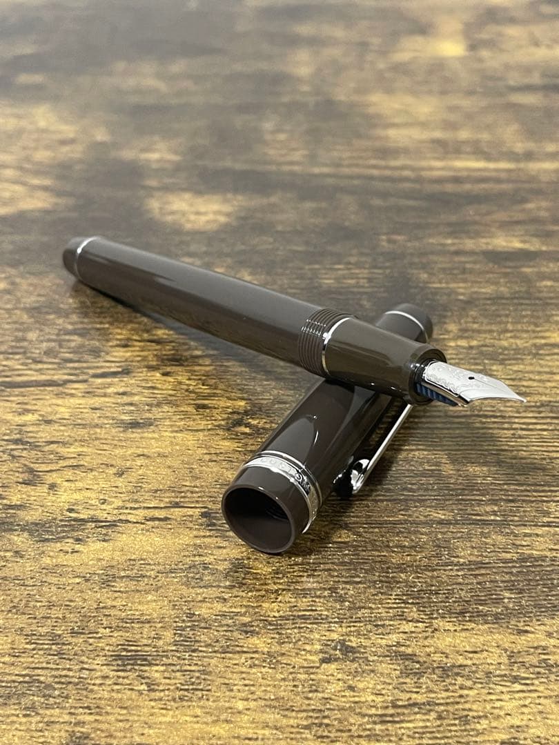 試筆のみ　山栗　カスタム　ヘリテイジ 91 字幅F 万年筆　パイロット