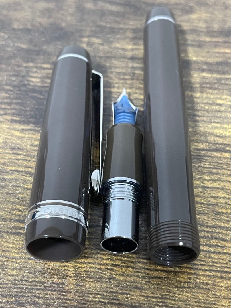 試筆のみ　山栗　カスタム　ヘリテイジ 91 字幅F 万年筆　パイロット