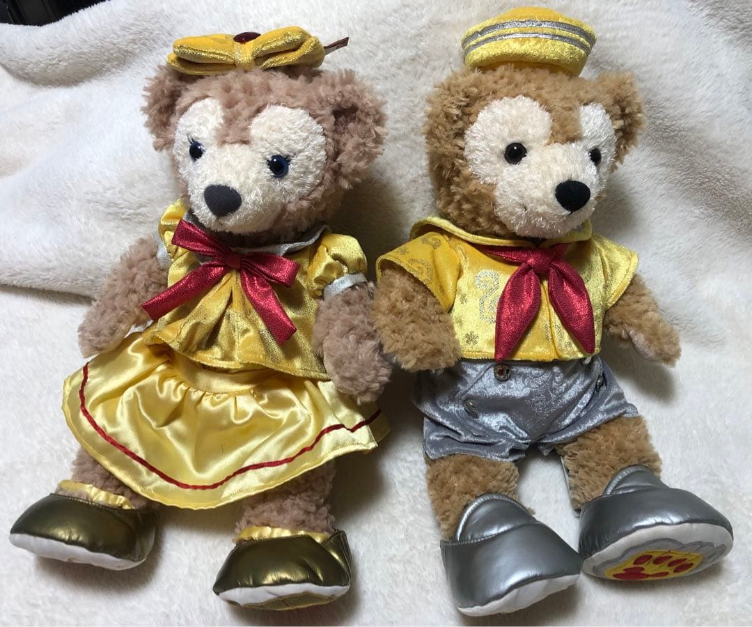 ディズニーリゾート30周年のダッフィー&シェリーメイ（ぬいぐるみS用）のキラキラ