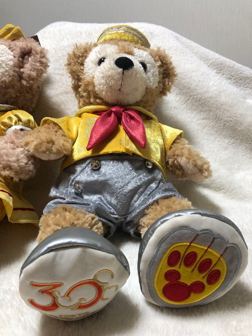 ディズニーリゾート30周年のダッフィー&シェリーメイ（ぬいぐるみS用）のキラキラ