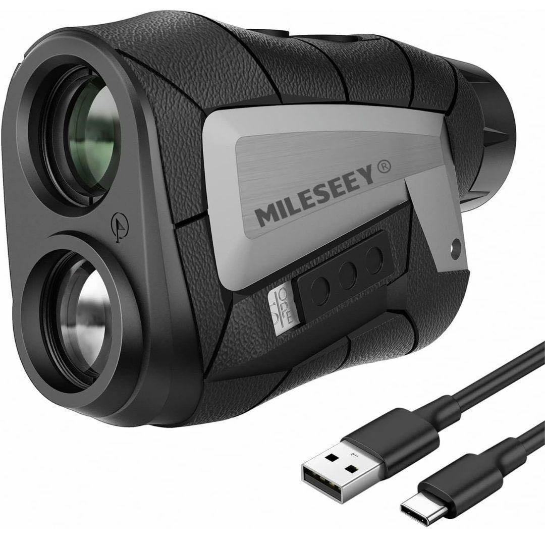 ゴルフ飛距離計 レーザー距離計 6倍望遠 USB充電 ケース付き 手ブレ補正