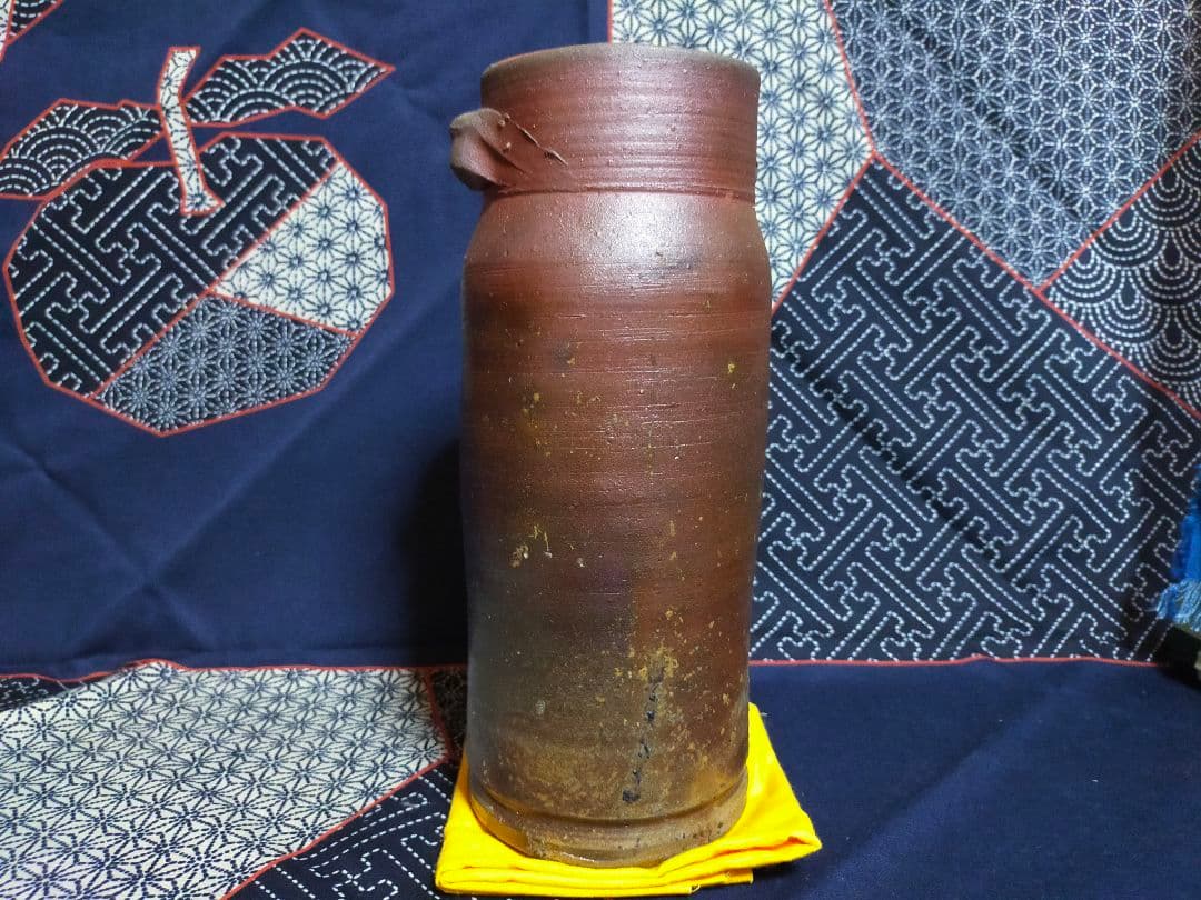 備前焼 花入れ 藤原 雄 作