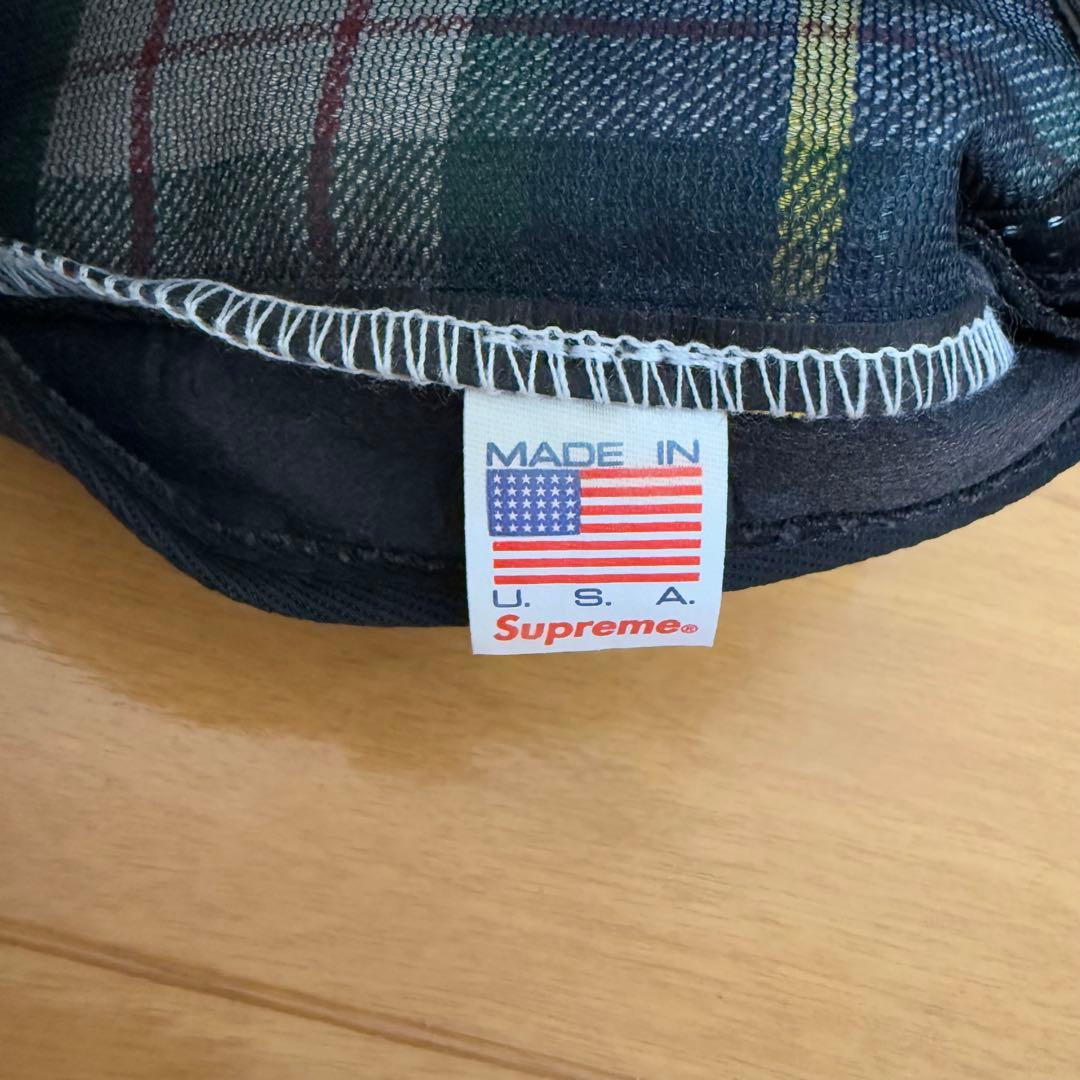 Supreme Tartan Plaid Camp Cap ブルー 2008年