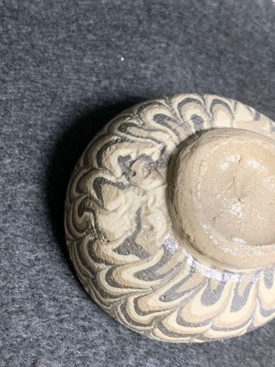 水野双鶴　煉込ぐい呑　伝統模様鶉手