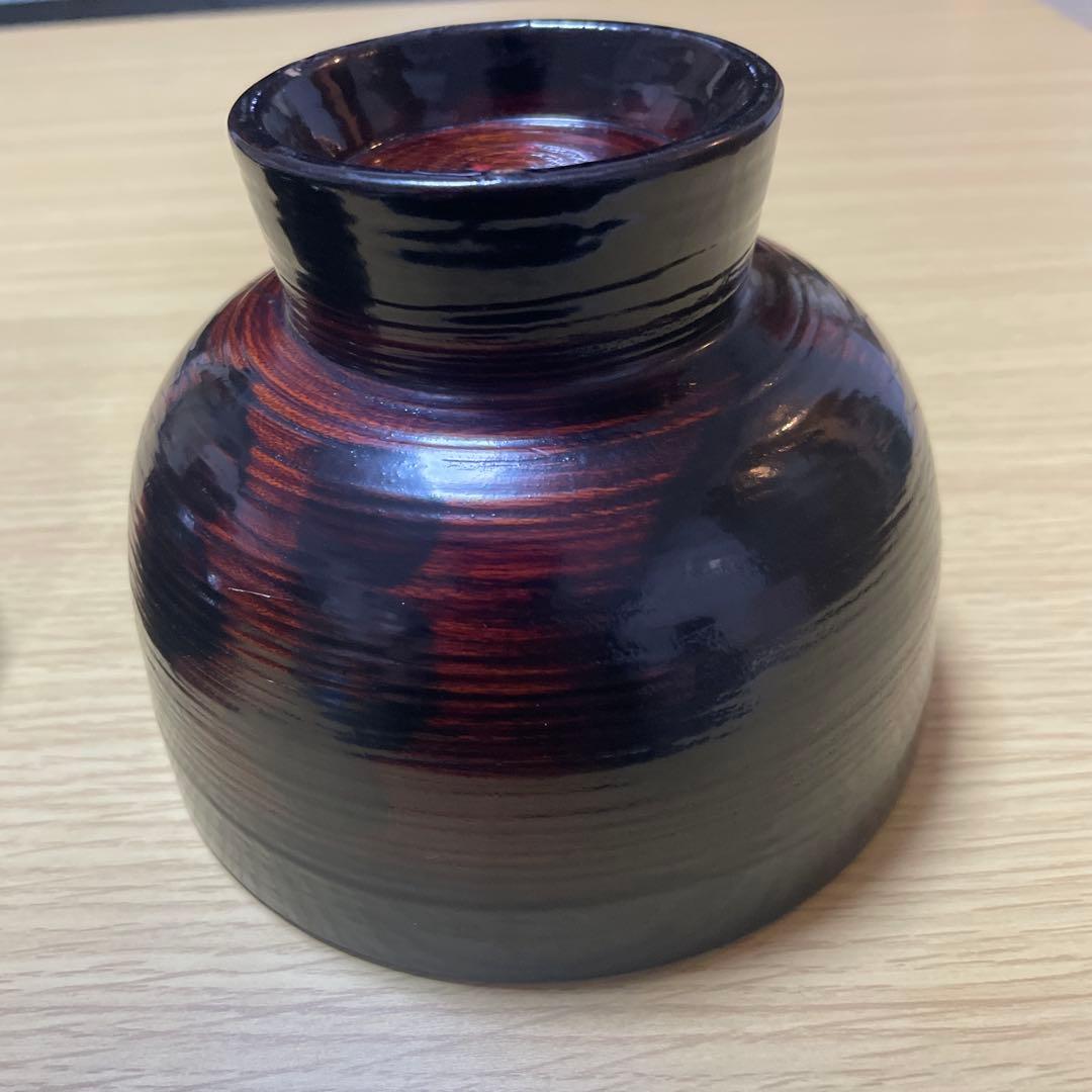 輪島　名工　角偉三郎　合鹿椀 漆器　外根来　2客