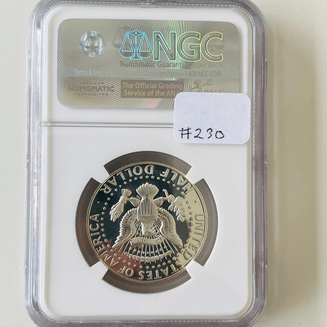 1969 アメリカ　ハーフダラー　銀貨　ケネディ　NGC PF 69 CAMEO