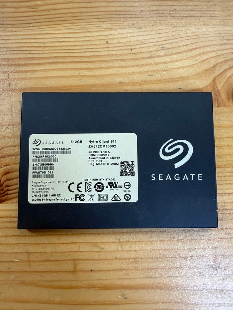 内蔵型SSD Seagate 512GB SanDisk 480GB SSD