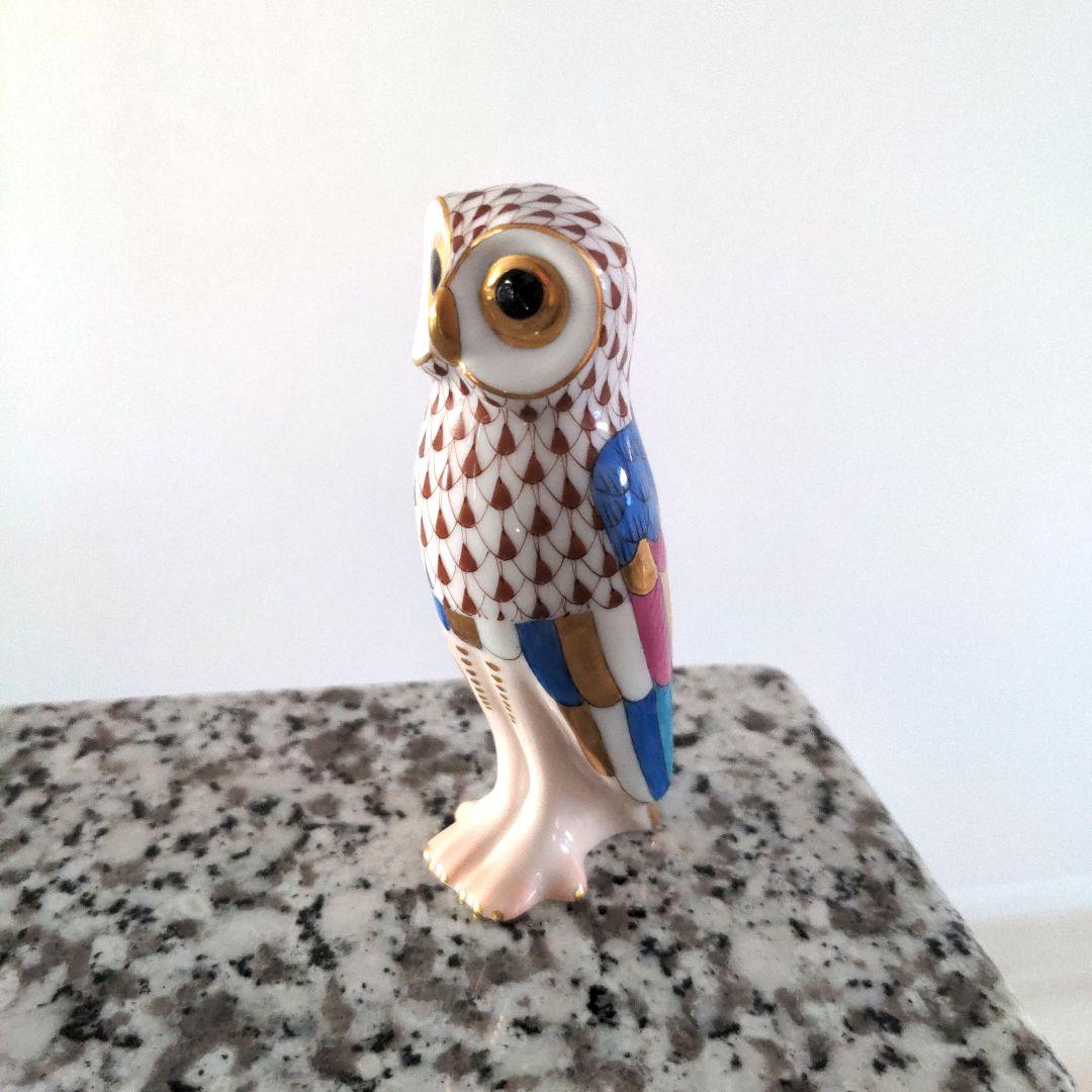 ヘレンド Herend フクロウ 置物