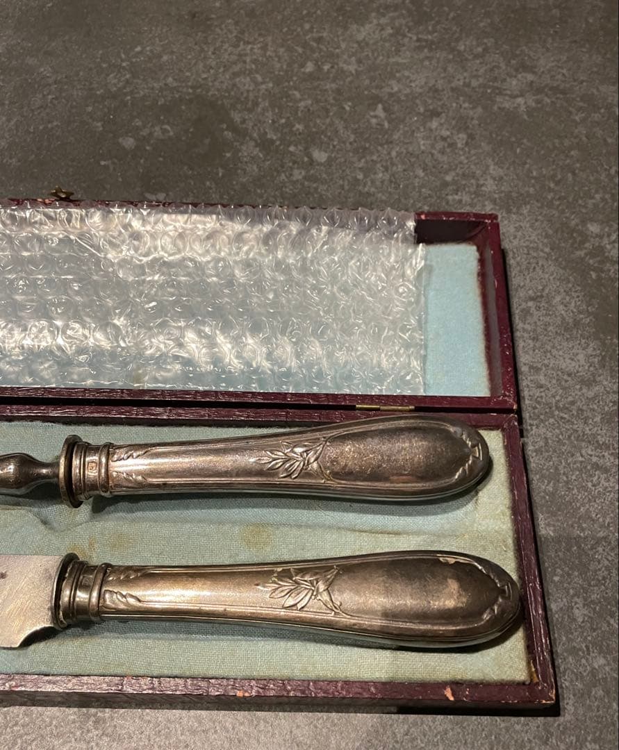 【1/18日まで価格】美品)アンティークナイフフォーク大　パリで購入本物