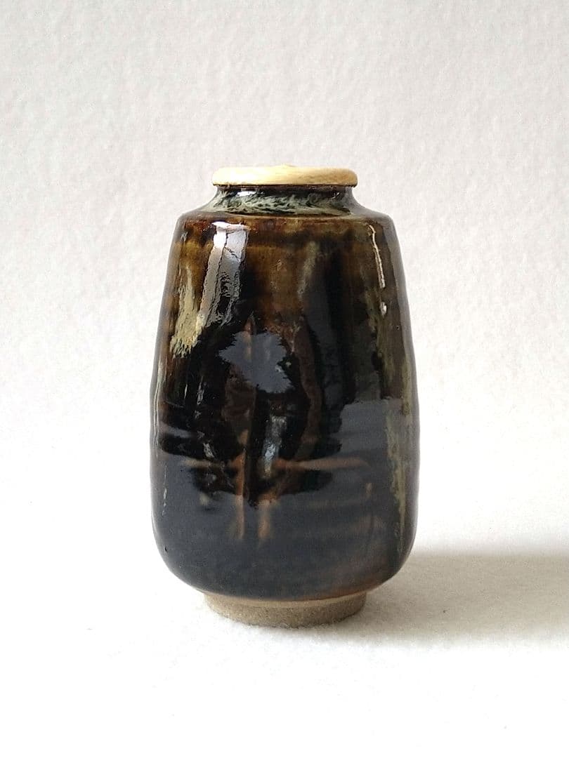 淡海ぜぜ 膳所焼 陽炎園 茶入 茶道具