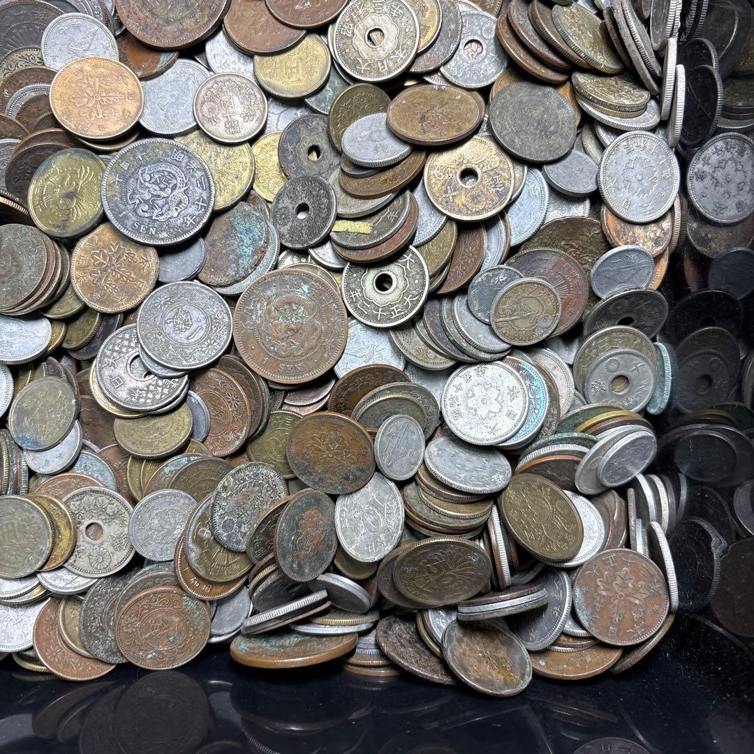 ⑤ジャンク古銭まとめ売り 約5kg 在庫処分品