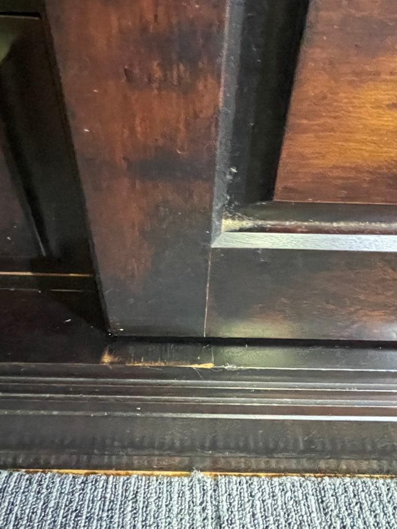 送料無料　北海道民芸家具/キャビネット/食器棚/本棚/カップボード