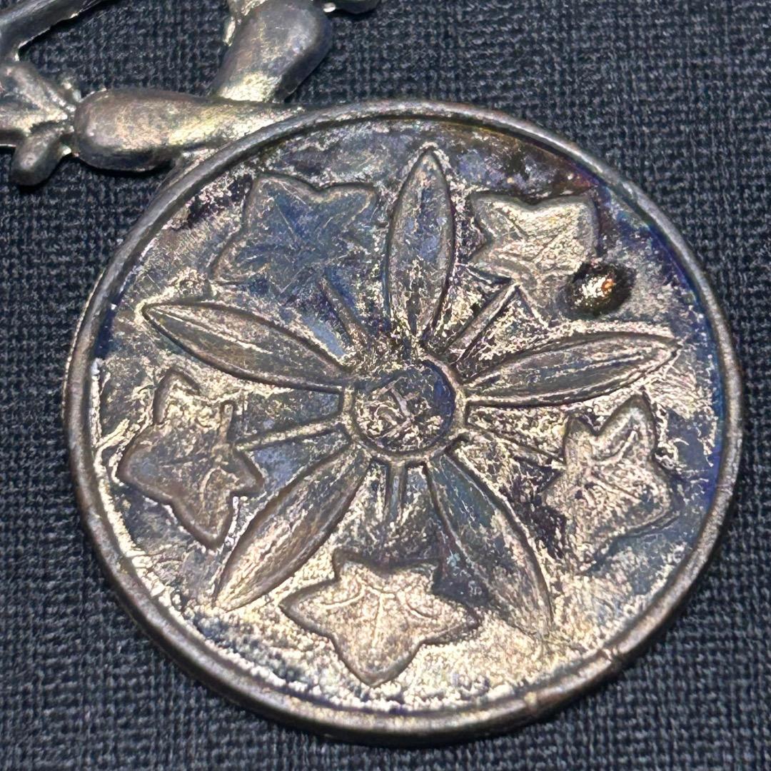 ▽Bb右1051 レア 生駒山 會員章 桔梗 メダル ペンダントトップ 徽章